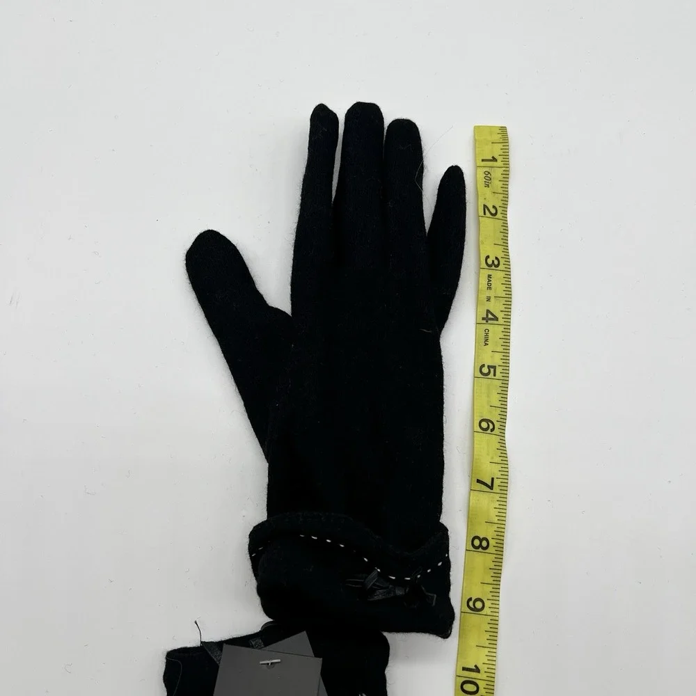Marcus Adler‎ Ruched Touchscreen Gloves Womens Size One Size Black NWT